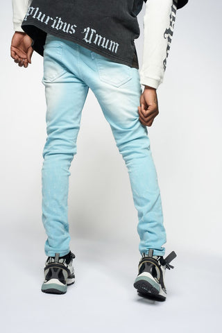 PHEELINGS SURVIVED SKINNY DENIM (Powder Blue)