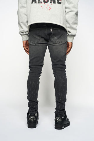 PHEELINGS SURVIVED SKINNY DENIM (Black Wash)