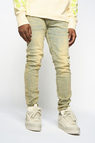 PHEELINGS SURVIVED SKINNY DENIM (MEDIUM BLUE/GREEN)