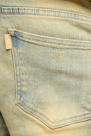 PHEELINGS SURVIVED SKINNY DENIM (MEDIUM BLUE/GREEN)