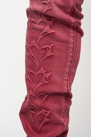 PHEELINGS SHATTERED HEARTS SKINNY DENIM (Burgundy)