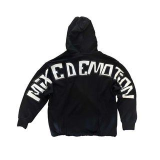 MIXED EMOTIONS Monster Cropped Hoodie (Black)