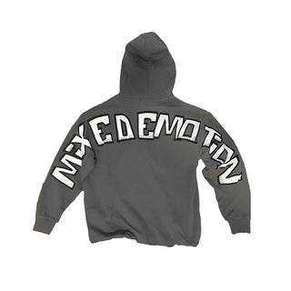 MIXED EMOTIONS Monster Cropped Hoodie (Grey)