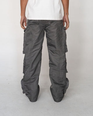 EPTM BAGGY MOON ZIP CARGO PANTS (Grey)