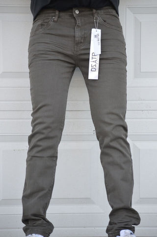 DZTR SUPER STRETCH DENIM - SLIM FIT - BROWN