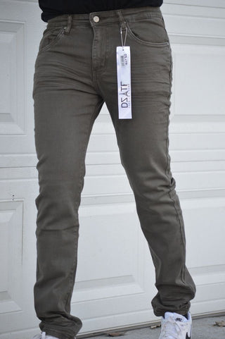 DZTR SUPER STRETCH DENIM - SLIM FIT - BROWN
