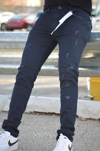 DZTR SUPER STRETCH SKINNY DENIM - BLUE BLACK