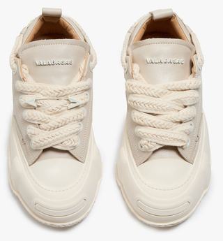 Valabasas "VISION" BONE WHITE LEATHER LOW TOP