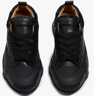 Valabasas "VISION" BLACK LEATHER LOW TOP SHOES