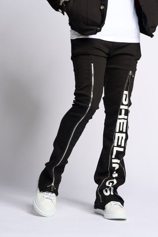 PHEELINGS WITHDRAWN STACKED DENIM (BLACK)