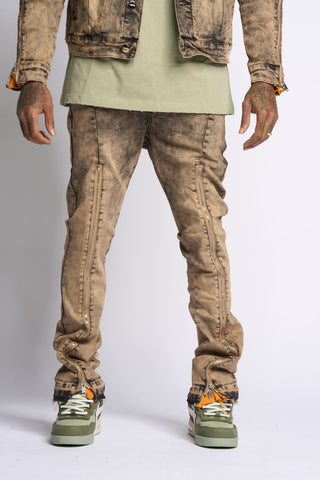 PHEELINGS WITHDRAWN STACKED DENIM (BROWN)