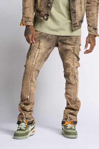 PHEELINGS WITHDRAWN STACKED DENIM (BROWN)
