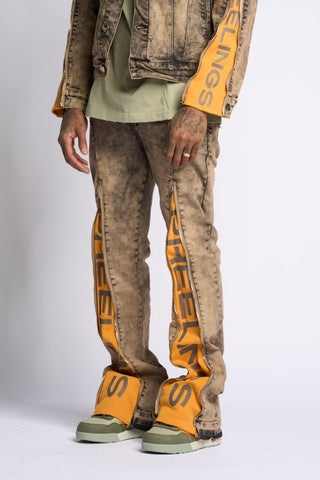 PHEELINGS WITHDRAWN STACKED DENIM (BROWN)