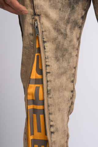 PHEELINGS WITHDRAWN STACKED DENIM (BROWN)