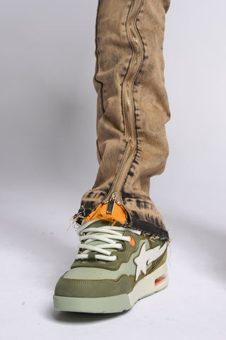 PHEELINGS WITHDRAWN STACKED DENIM (BROWN)