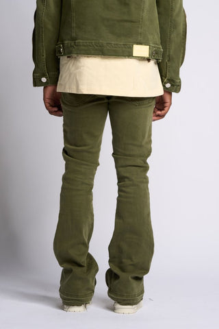 PHEELINGS WITHDRAWN STACKED DENIM (OLIVE)