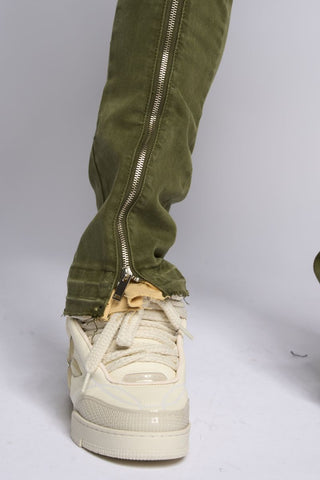 PHEELINGS WITHDRAWN STACKED DENIM (OLIVE)