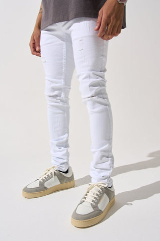 SERENEDE  Everest Peak Jeans (White)