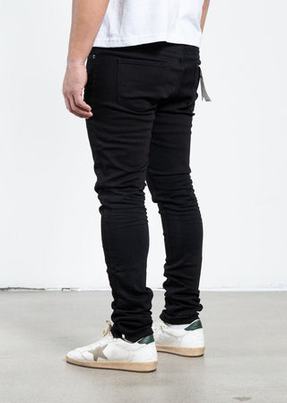 Midnight Black “Onyx Chain” Skinny Jean (No Distressed)