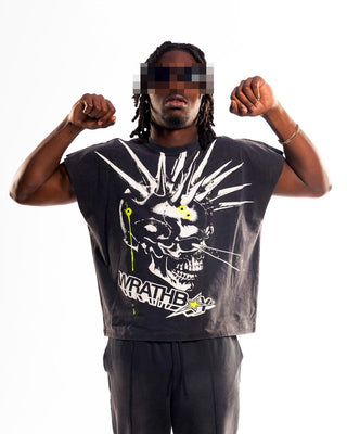 Wrathboy Wrath and revenge sleeveless shirt (BLACK)