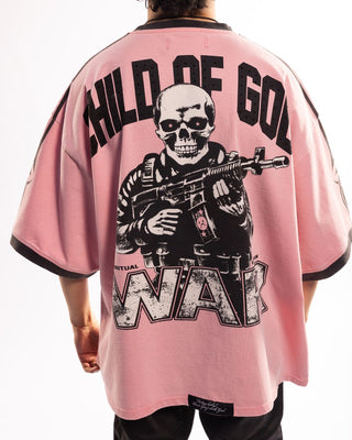 Wrathboy Child of god tshirt & Hard to kill shorts (PINK)