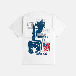 Outrnk Move in Silence Ultra Heavyweight T-shirt (White)