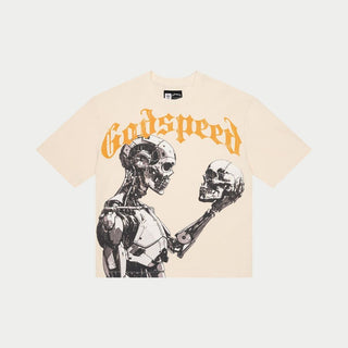 Godspeed Mankind vs Ai III Short Sleeve (Bone/Yellow)