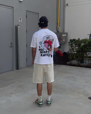 Red Letters I Miss The Old Ye Tee - White