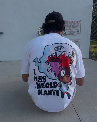 Red Letters I Miss The Old Ye Tee - White