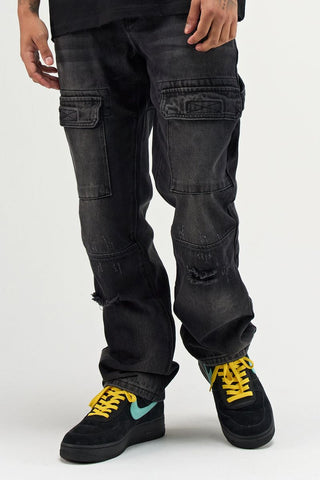 SERENEDE 'MIST'' Baggy Jeans (Black)