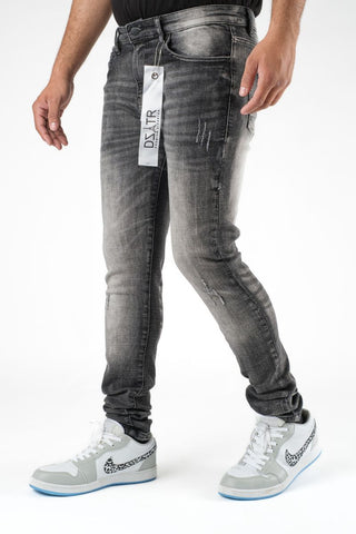 DZTR SUPER STRETCH DENIM - SLIM FIT - SMOOTH BLACK