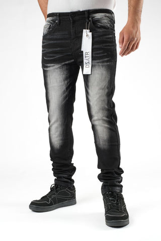 DZTR SUPER STRETCH DENIM - SLIM FIT - CHEVRON WASH