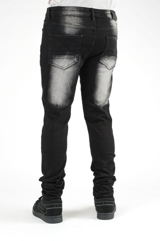 DZTR SUPER STRETCH DENIM - SLIM FIT - CHEVRON WASH