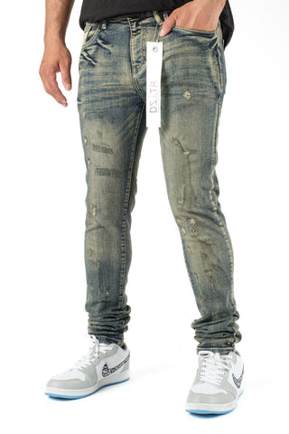 DZTR SUPER STRETCH DENIM - SLIM FIT - PURPOSE BLUE