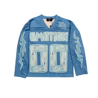 Mixed Emotions OVERSIZE Blue Lightning Long Sleeve (Blue)
