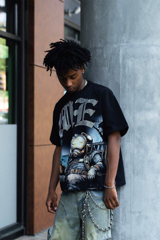 MIXED EMOTIONS Astronaut Rhinestone Tee