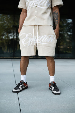 Mixed Emotions Black Signature Shorts (Cream)