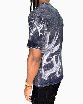 Chasin Worldwide Skull T-Shirt (MINERAL WASH NAVY)