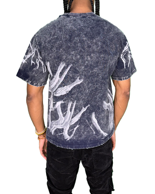 Chasin Worldwide Skull T-Shirt (MINERAL WASH NAVY)