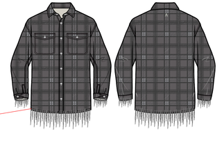 Aologne "LONELY PATH" FLANNEL (GREY)
