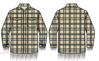 Aologne "LONELY PATH" FLANNEL (CREAM)