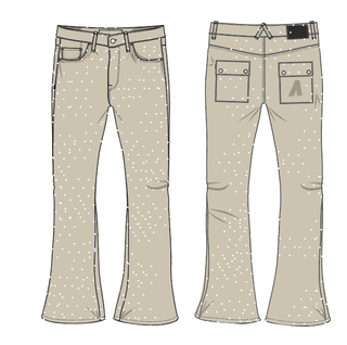 Aologne "LIGHT WALKER" STRAIGHT PANTS (CREAM)