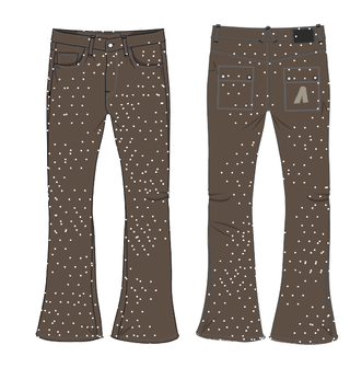 Aologne "LIGHT WALKER" STRAIGHT PANTS (BROWN)