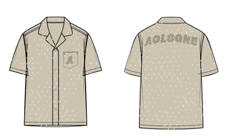 Aologne "LIGHT THE WAY" BUTTON UP (CREAM)