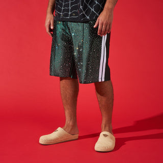DUAA FOCUS GREEN STONE TRACK SHORT