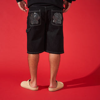 DUAA VICTORIOUS BLACK DENIM SHORT
