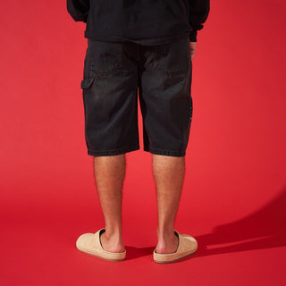 DUAA SUPPLICATION STONE BLACK DENIM SHORT