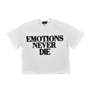 MIXED EMOTIONS White End Rhinestone Tee