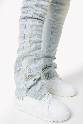 GUAPI Vintage Blue Stripes Denim (Vintage Blue)