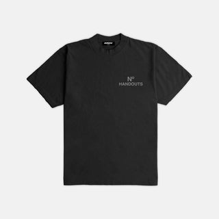 Outrnk No Handouts Embroidered Ultra Heavyweight T-shirt (BLACK)
